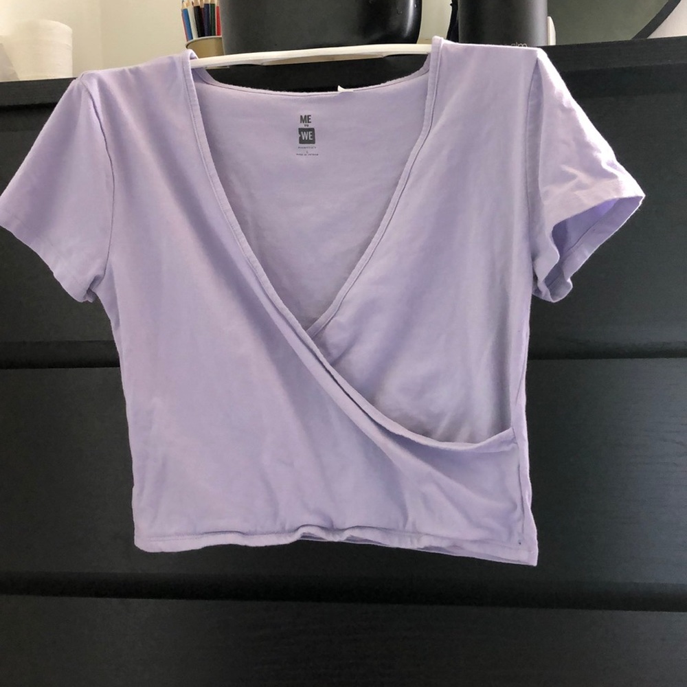 light purple blouse from PacSun